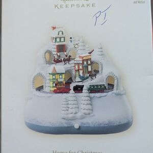 Hallmark Keepsake Snowy Christmas Village with Trains
